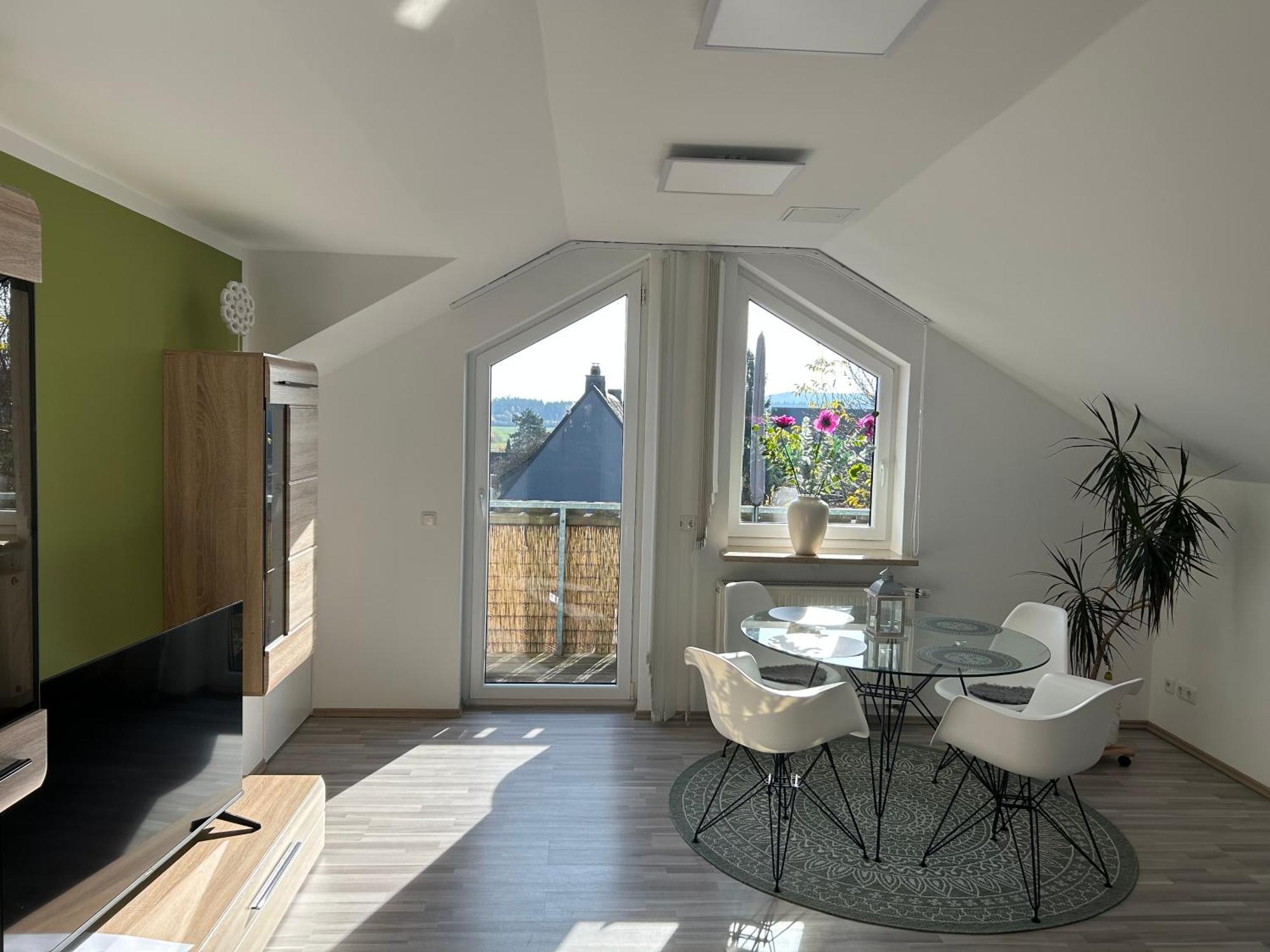 Apartment Kornbergblick Schwarzenbach an der Saale Exterior foto